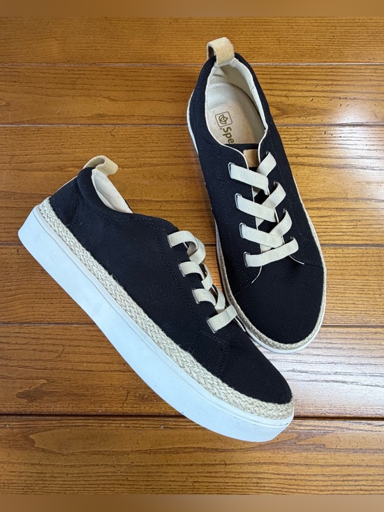 Spenco Other - Spenco Men’s Black Canvas Espadrille Sneakers – Size 12 D 🖤